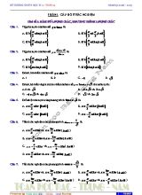 Đề cương ôn thi học kì 1  Toán 11 - Phần 1 Câu hỏi trắc nghiệm